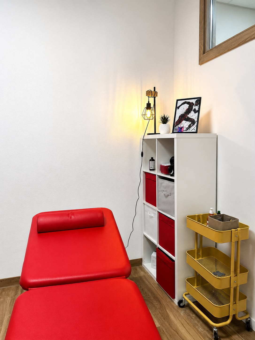 Salle de soin et de massage du sportif au cabinet de kinésithérapie du sport à Marckolsheim, entre Sélestat et Colmar
